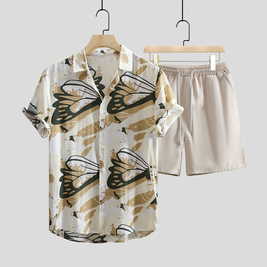 Camisa Casual Estampada de Manga Corta para Hombre - Image 17