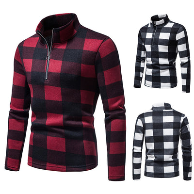 Suéter Camiseta Cuello Alto con Cierre de Cremallera para Hombre - Image 12