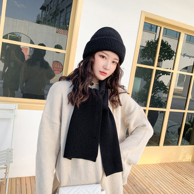 Conjunto de Gorro y Bufanda de Lana con Pelaje de Conejo - Image 8