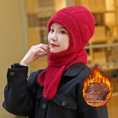 Conjunto Gorro y Bufanda Mujer Invierno - Diseño 2 en 1 con Forro Grueso - Image 3