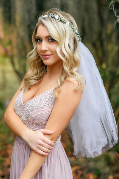 Corona Nupcial de Flores Silvestres para Boda Campestre - Image 9