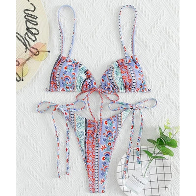 Traje de Baño Enterizo con Estampado Estilo Chino - Image 13