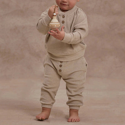 Conjunto de Pijama Infantil en Tela de Toalla - Comodidad Simplista para el Hogar - Image 2