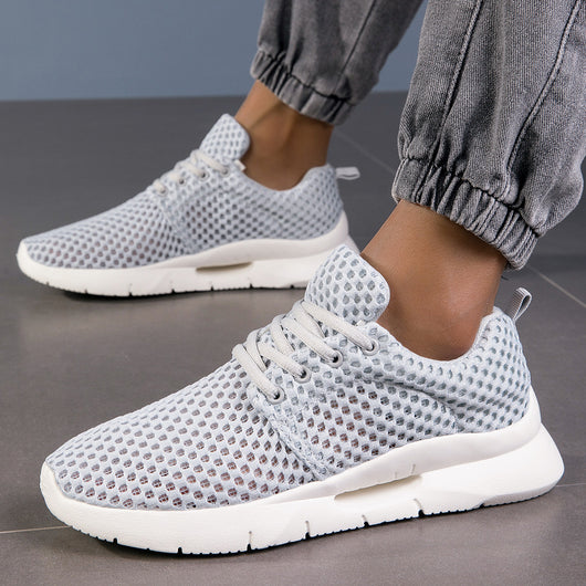 Zapatos Deportivos Flyknit Mesh para Parejas - Ligeros, Transpirables y Cómodos Talla Grande - Image 10