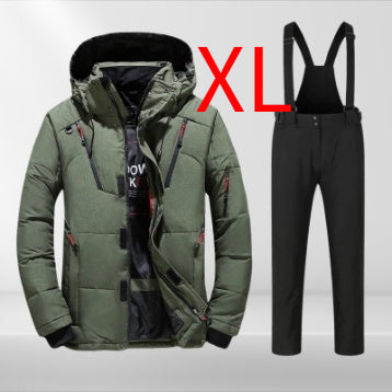 Chaqueta de Invierno para Hombre con Capucha, Plumón de Pato y Múltiples Bolsillos - Image 12