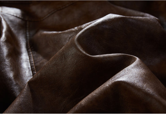 Chaqueta de Cuero PU con Capucha para Hombre - Image 26