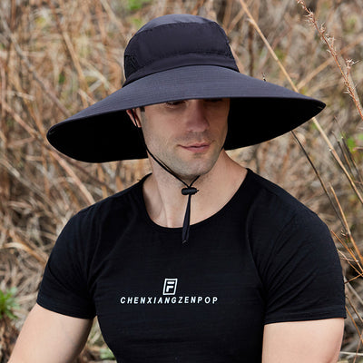 Sombrero Bucket de Ala Ancha para Hombre - Protección Solar Verano - Image 11