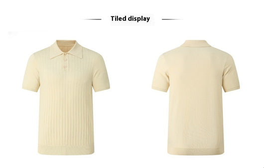 Polo Tejido Elástico Manga Corta para Hombre - Image 25