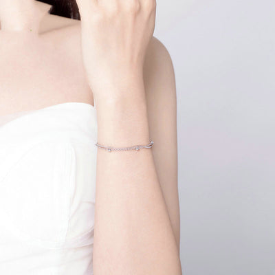 Pulsera de Plata Ajustable Plateada en Platino - Diseño Minimalista - Image 5