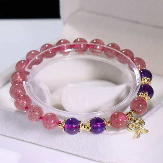 Pulsera de Cristal DIY Fresa y Amatista - Energía y Creatividad - Image 4