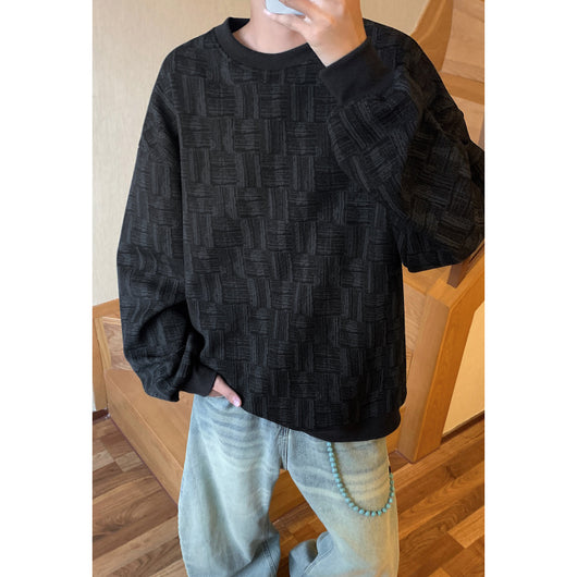Sudadera Holgada con Cuello Redondo para Hombre - Image 7