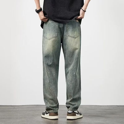 Pantalones Vaqueros Rotos Cintura Alta para Hombre Corte Recto - Image 13