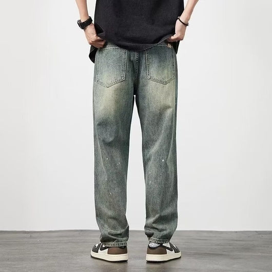 Pantalones Vaqueros Rotos Cintura Alta para Hombre Corte Recto - Image 13