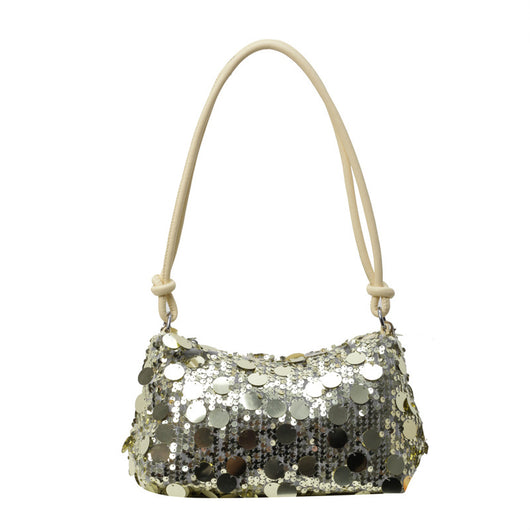 Bolso Bandolera Mujer con Cadena y Lentejuelas Brillantes - Image 7