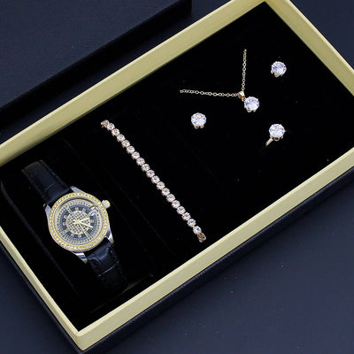 Reloj Elegante para Mujer con Diseño Cruzado - Conjunto de Joyería para San Valentín - Image 30