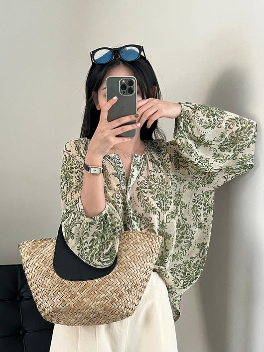 Blusa Protectora Floral con Mangas Linterna y Filtro Solar - Image 17