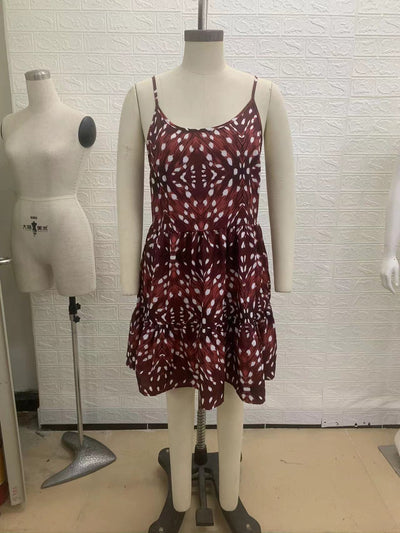 Vestido Bohemio Estampado de Tiras para el Día a Día - Image 8