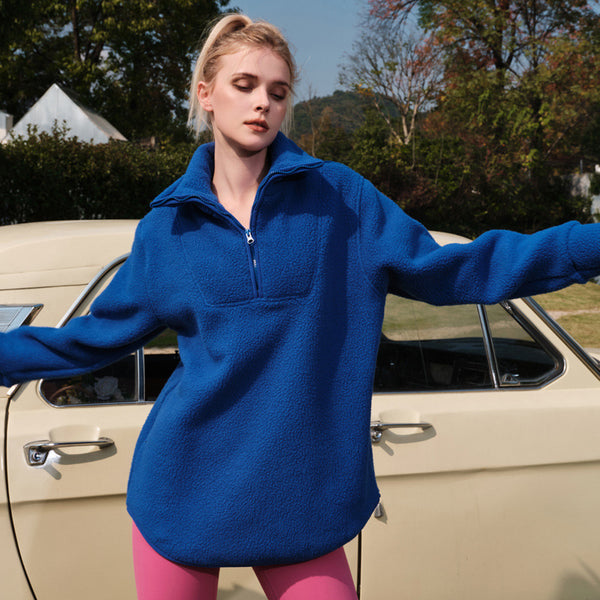 Suéter Polar Fleece Mujer - Abrigo Deportivo Grueso de Cashmira