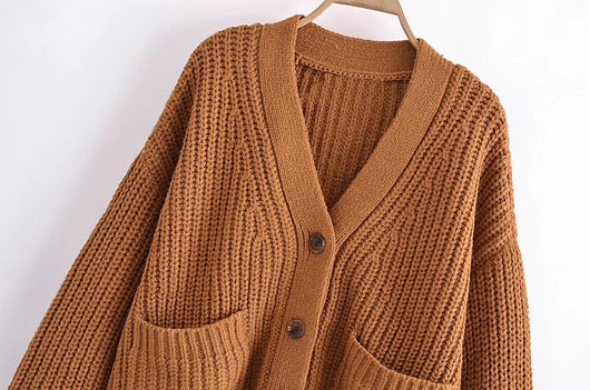 Cardigan Tejido Europeo para Mujer - Suéter Elegante y Versátil - Image 10