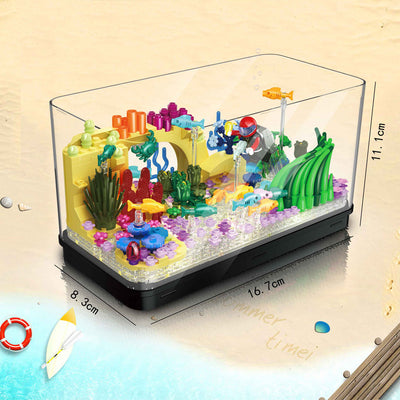 Bloques Constructores de Acuario Luminoso con Adornos Decorativos - Image 10