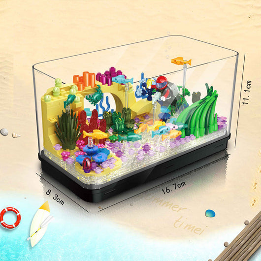 Bloques Constructores de Acuario Luminoso con Adornos Decorativos - Image 10