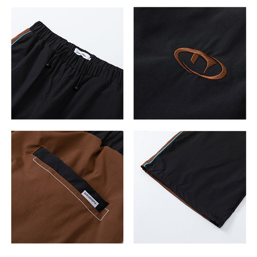 Pantalones de Buzo Retro con Contraste de Colores para Hombre - Image 10