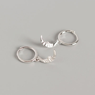 Aretes de Plata Esterlina Estilo Barroco Geométrico con Luna - Image 9