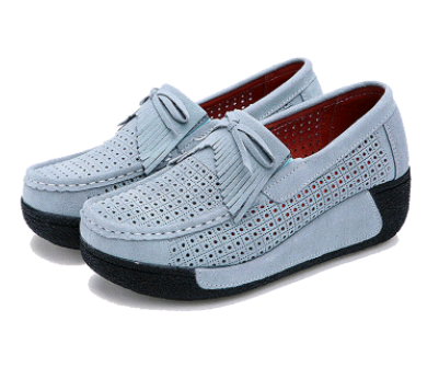 Zapatos Casuales de Cuero con Cordones y Suela Gruesa para Mujer - Image 45