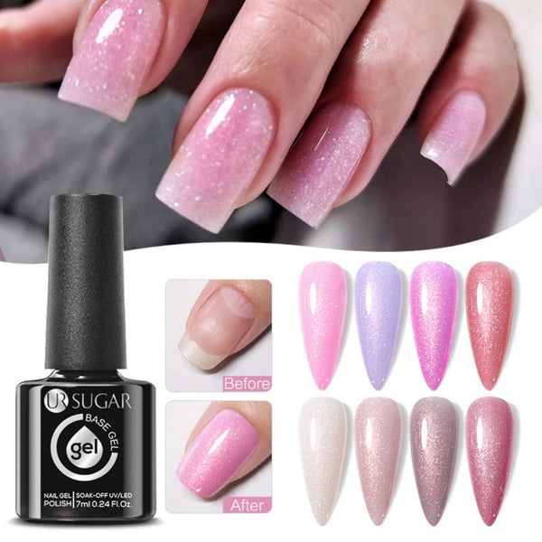 Base Coat Reforzado sin Limar con Gel Brillo Duradero