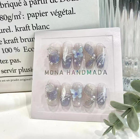 Uñas Postizas de Novia - Diseño Elegante y Duradero - Image 9