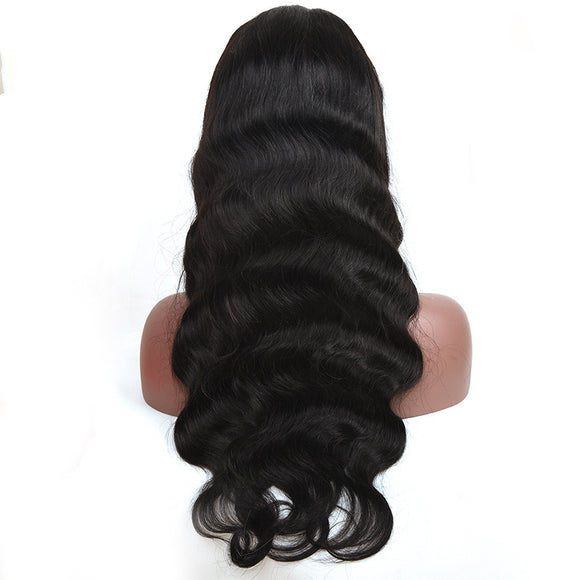 Peluca de Cabello Humano Ondulado 13X4 con Encaje Frontal