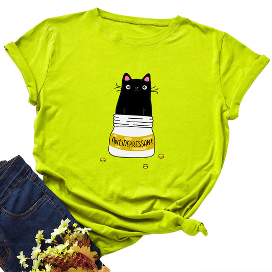 Camiseta Básica Mujer Cuello Redondo Manga Corta 100% Algodón - Image 12