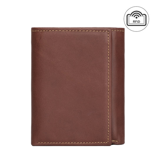 Billetera Vintage de Cuero con Protección RFID y Múltiples Compartimentos - Image 2