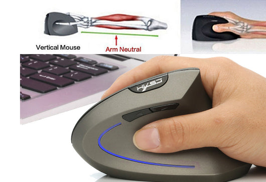 Ratón Ergonómico Vertical Inalámbrico Gamer con Carga USB - Image 9