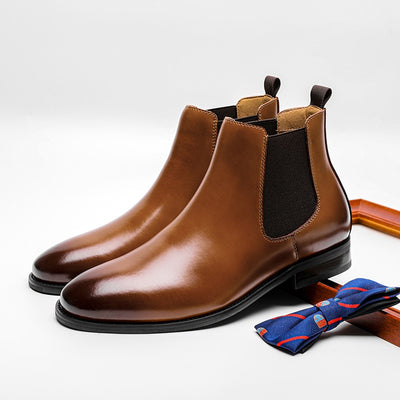 Botas Chelsea Retro Británicas de Cuero para Hombre con Forro Térmico - Image 12