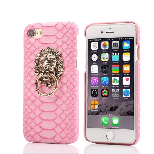 Funda iPhone XS Max con Diseño de Cabeza de León en Cuero - Compatible Apple - Image 11