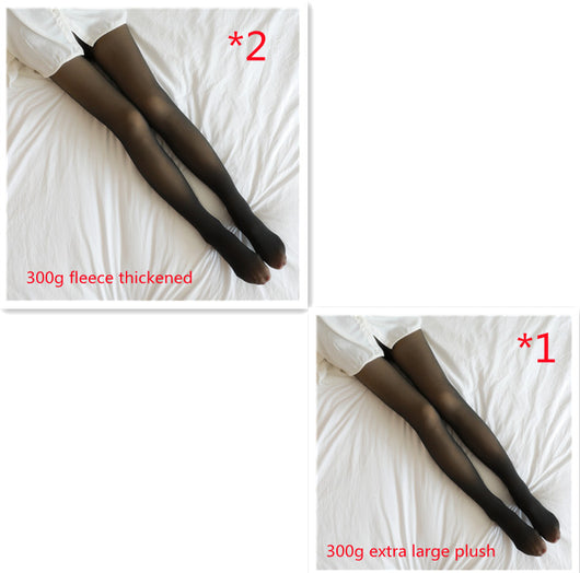 Leggings Térmicos Translúcidos Talla Grande con Forro Polar - Pantimedias Cálidas para Invierno - Image 55