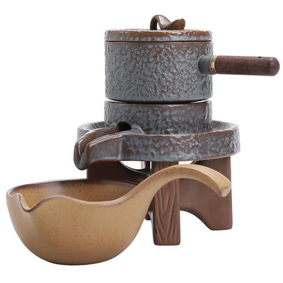 Juego de Té Giratorio Lazy Stone con Tetera Kung Fu de Agua - Image 9