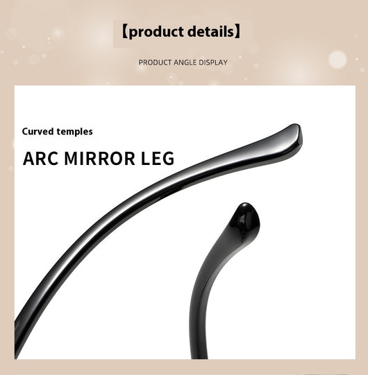 Purple frame glasses with yellow night vision lenses, featuring a subtle glitter effect on the temples. - Image 11