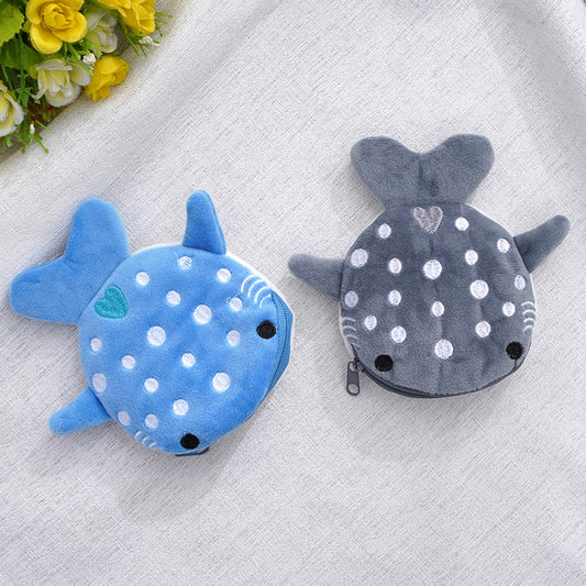 Monedero Infantil Tiburón de Peluche con Dije Adorable