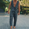 Conjunto de Pantalón y Chaleco Holgado en Algodón y Lino para Hombre
