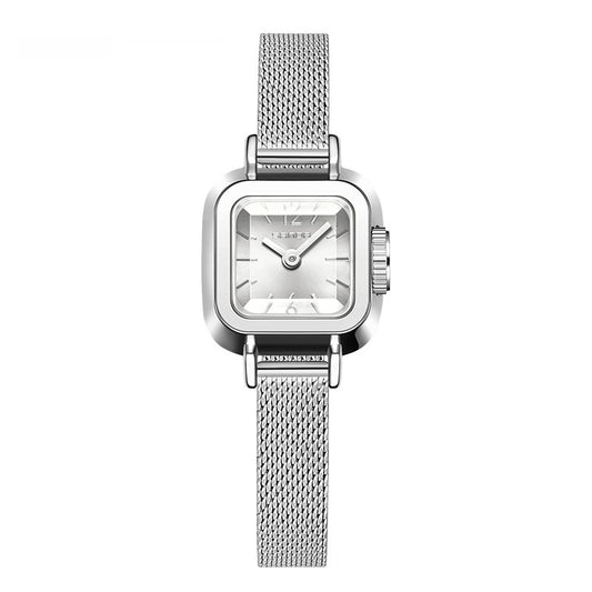 Reloj de Malla Cuarzo Diseño Minimalista con Números Romanos Resistente al Agua - Image 2