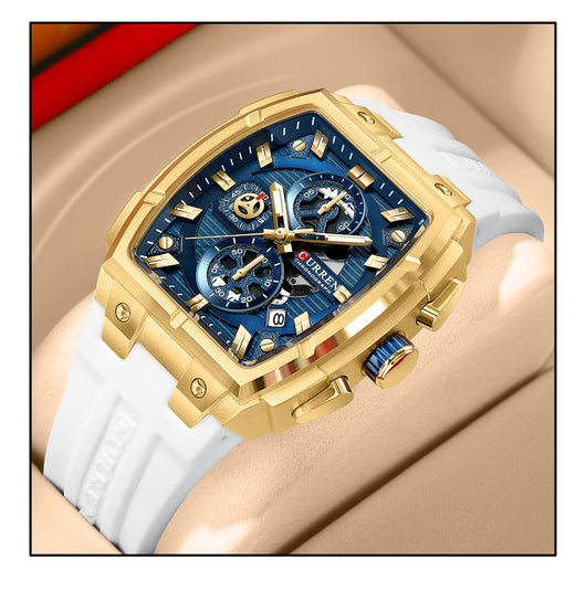 Reloj de Pulsera Hombre Impermeable con Calendario y Seis Agujas - Image 14