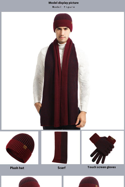 Conjunto Invernal de Gorro, Bufanda y Guantes Acolchados para Hombre - Image 20