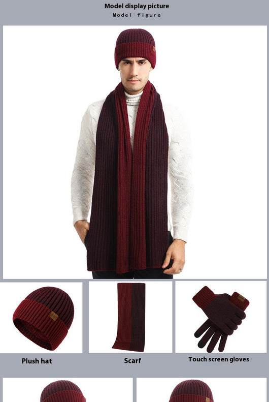 Conjunto Invernal de Gorro, Bufanda y Guantes Acolchados para Hombre - Image 20