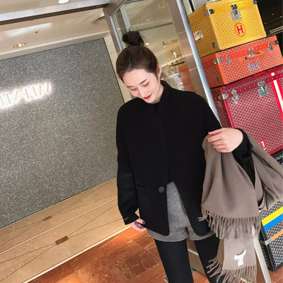 Abrigo de Lana Elegante para Invierno - Estilo Hong Kong con Forro Térmico