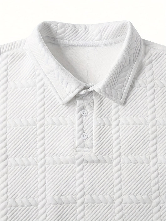 Polo Manga Larga Clásico con Solapa y Botones para Hombre - Image 21