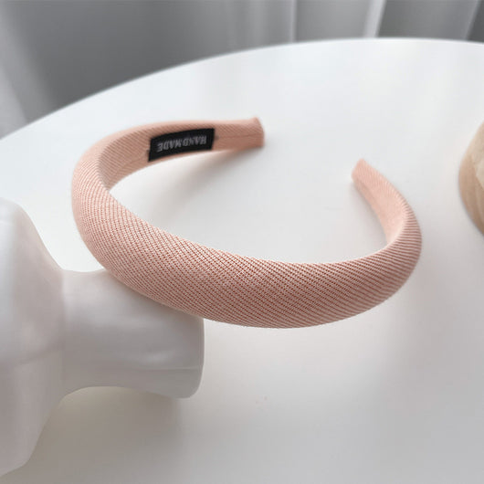 Diadema Retro de Satén con Esponja - Accesorio para Cabello Francés de Ancho Generoso - Image 64