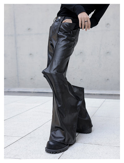Pantalones Flare Denim con Acabado Texturizado y Detalles en Relieve - Image 2