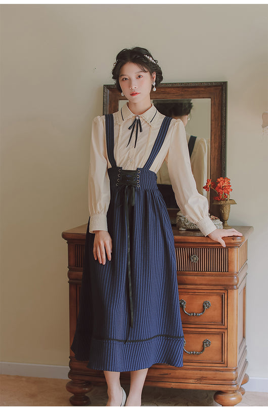 Vestido Francés Dos Piezas Elegante Ajustado - Image 13